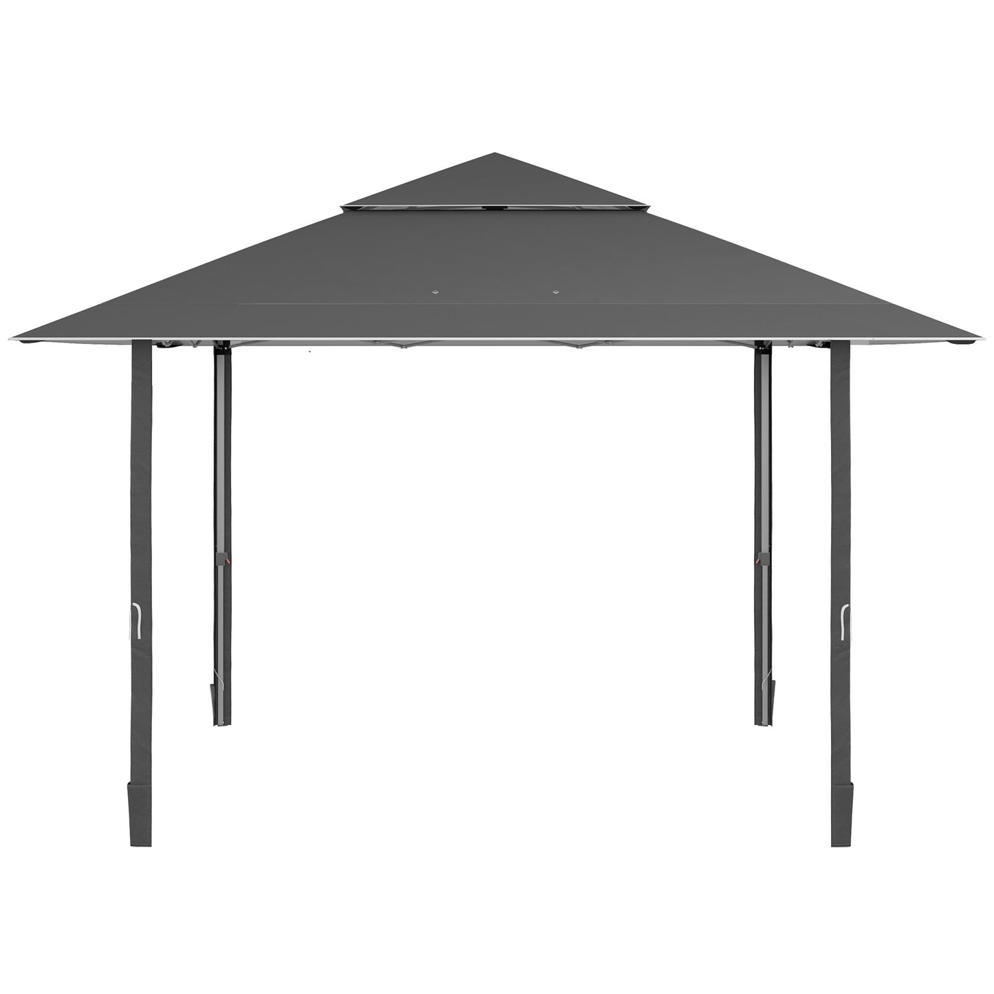 4 X 4M Outdoor Pop up Canopy Tent Gazebo W/ Steel Frame Adjustable Legs and Bag