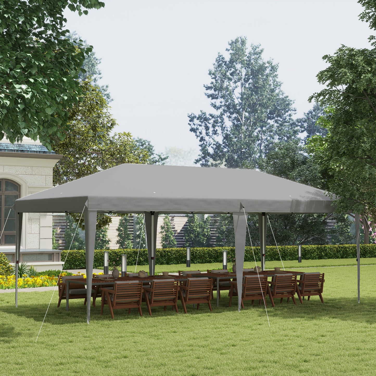 6 X 3M Garden Large Gazebo Canopy Waterproof Outdoor Party Tent Marquee