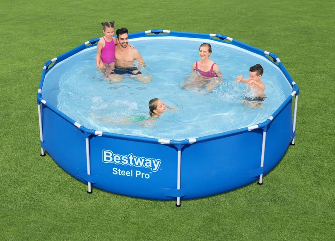 Steel round Frame Set Pool 76Cm H X 305Cm W X 305Cm L