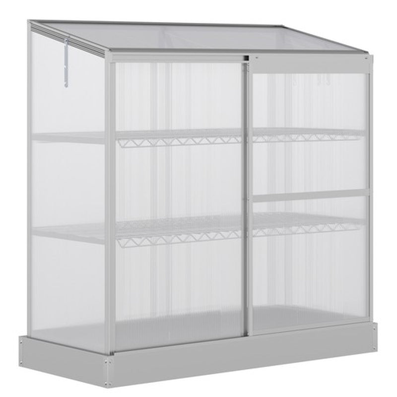3 Tier Greenhouse Garden Plant Growth Transparent Board 131L X 58W X 140H Cm