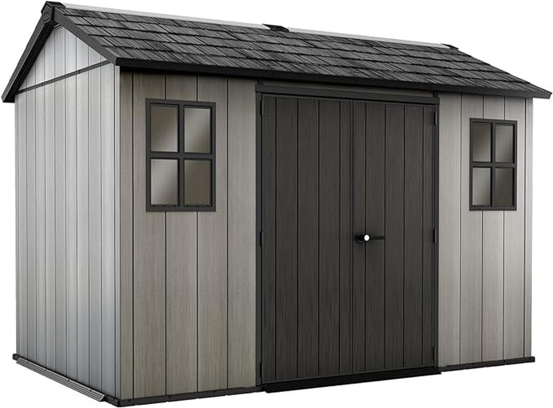 Keter Oakland 11 X 7.5Ft LARGE Outdoor Patio Grey Garden Durable Shed Unit
