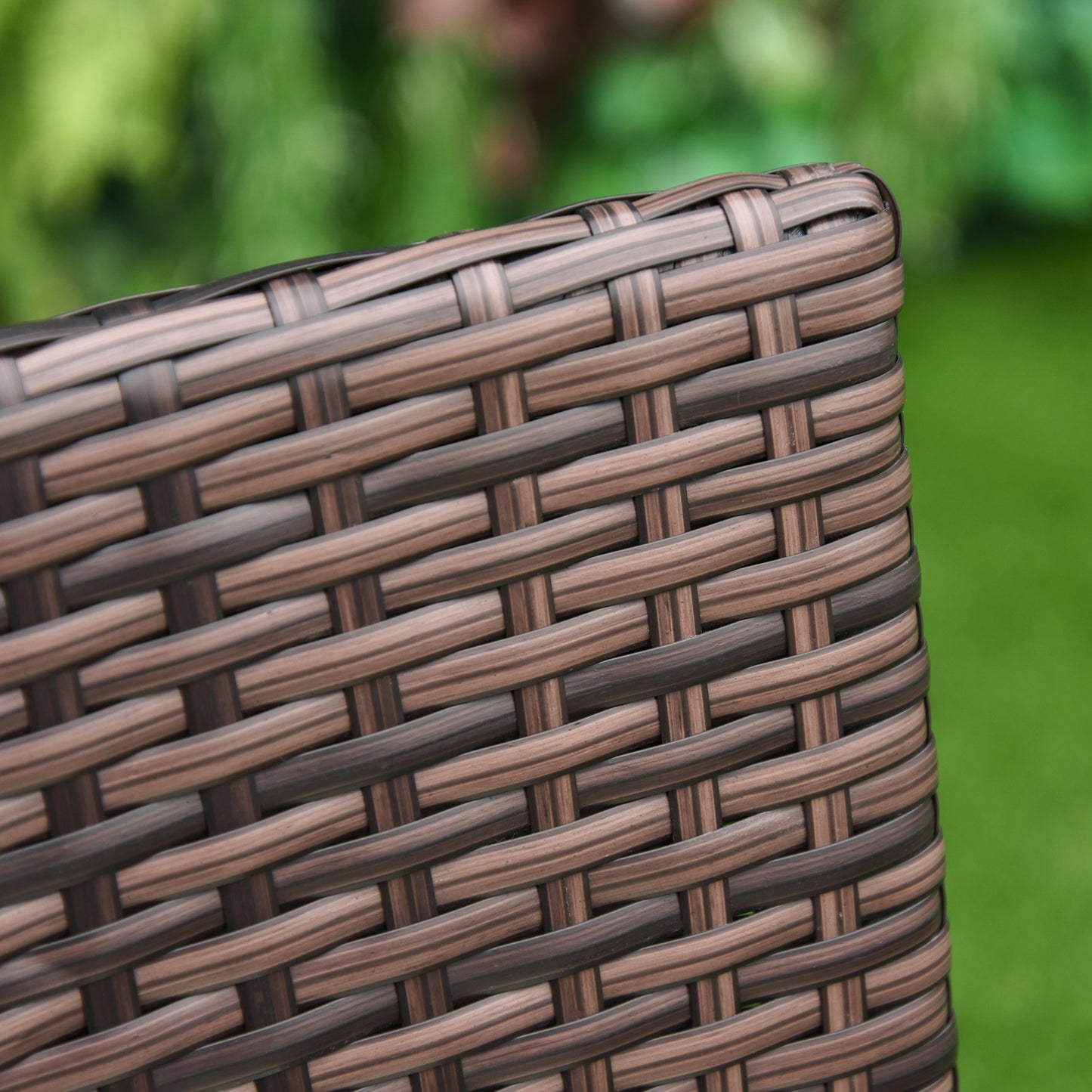 Rattan Chair Patio Sofa Chairs Set Cushioned Outdoor Rattan Furniture Armrests