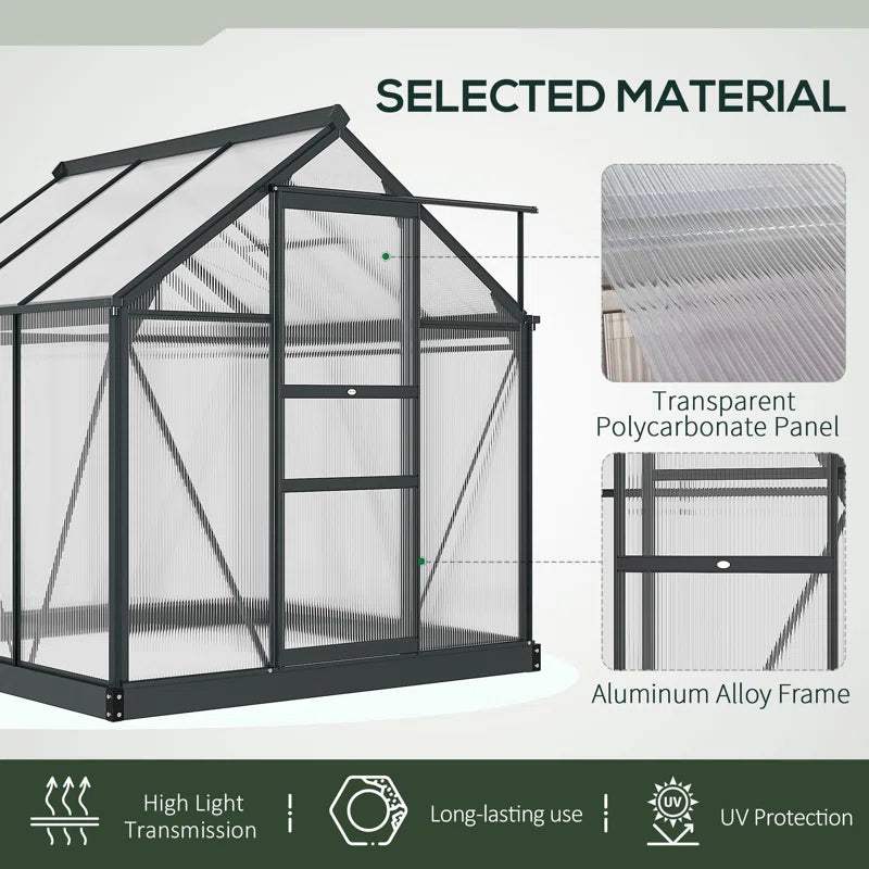 6 Ft W X 6 Ft. D Greenhouse