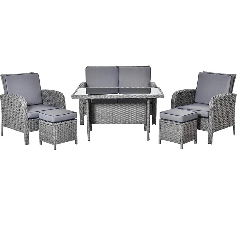Fifi 6 Seater Rattan Sofa Set