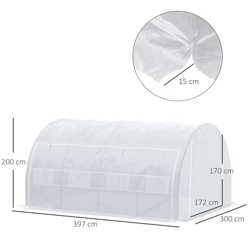 Arleane 32.5 Ft W X 25 Ft D Hobby Greenhouse
