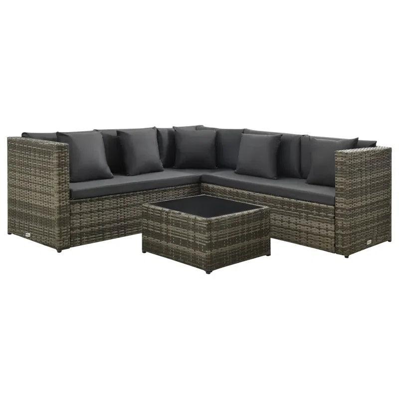 Irthlingborough 5 Seater Rattan Corner Sofa Set