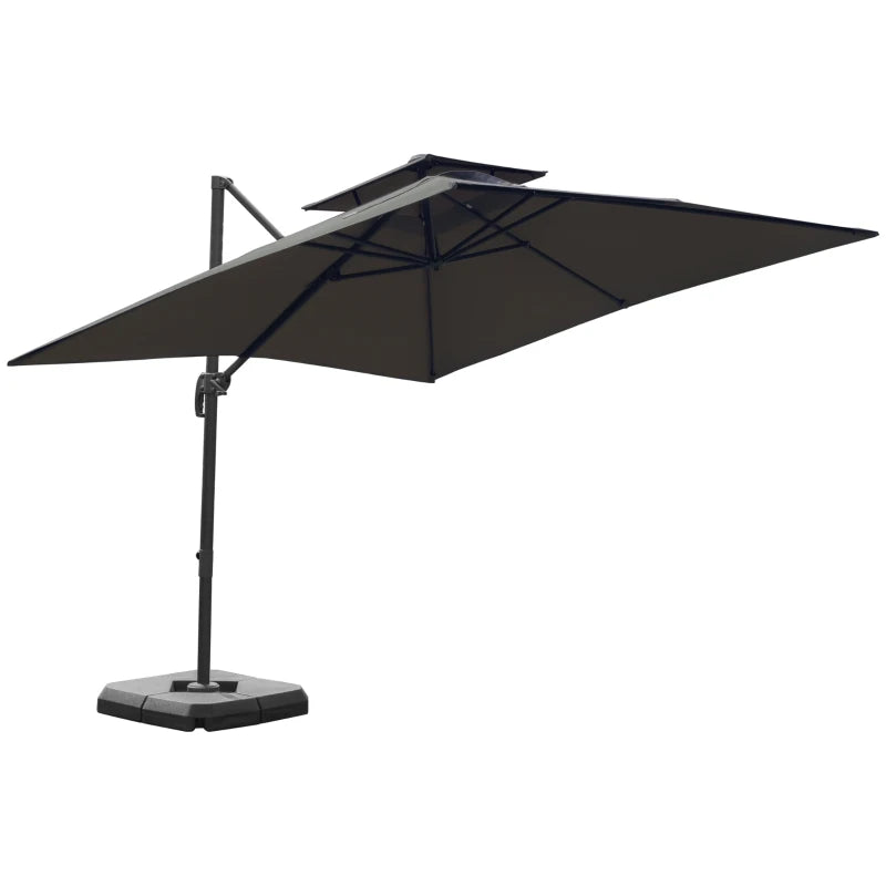 Outsunny Cantilever Parasol 360 Degree Rotation