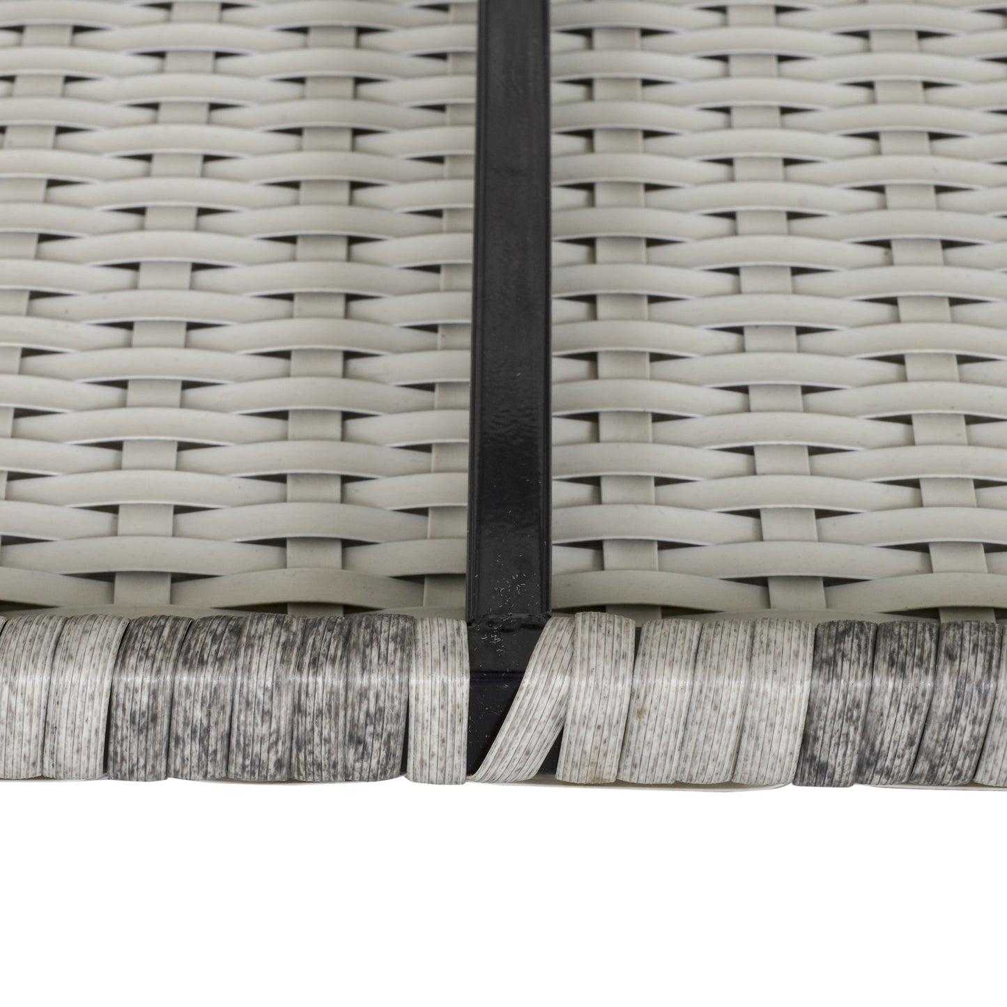 Garden Outdoor Rattan Corner Sofa,Single Sofa,Coffee Table Grey/Deep Grey