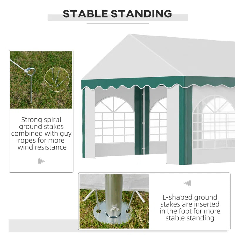 6M W X 3.97M D Steel Party Tent