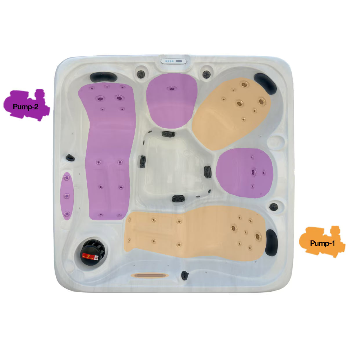 San Pedro 38-Jet 5 Person Hot Tub - Delivered and Installed