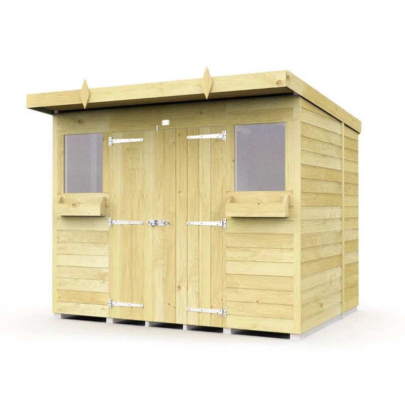 8Ft X 8Ft Pent Summer Shed