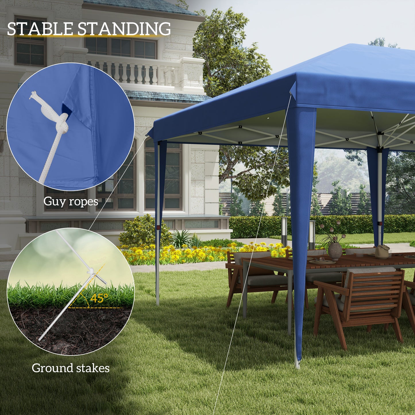 6 X 3M Garden Large Gazebo Canopy Waterproof Outdoor Party Tent Marquee