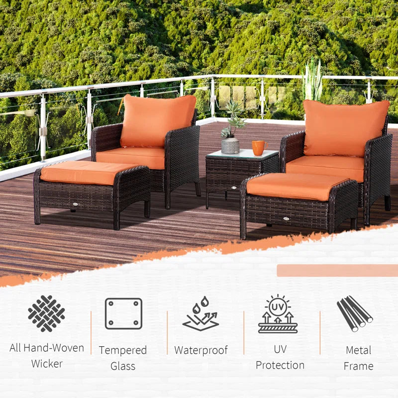 Henriet Rattan Sofa Set