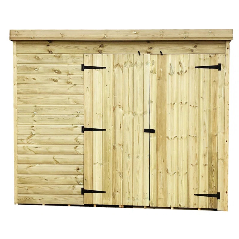 Tonks 8 X 7 Windowless Pressure Treated Tongue and Groove Pent Shed with Double Doors