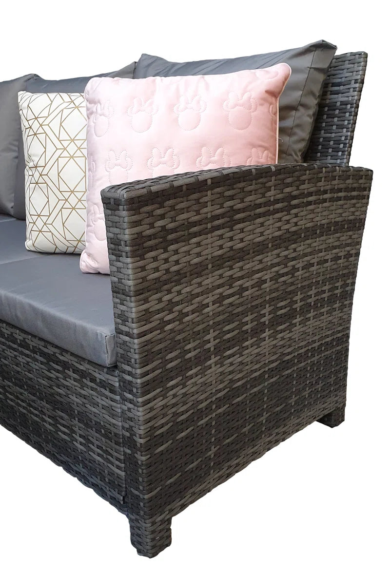 Brungardt 9 Seater Rattan Corner Sofa Set