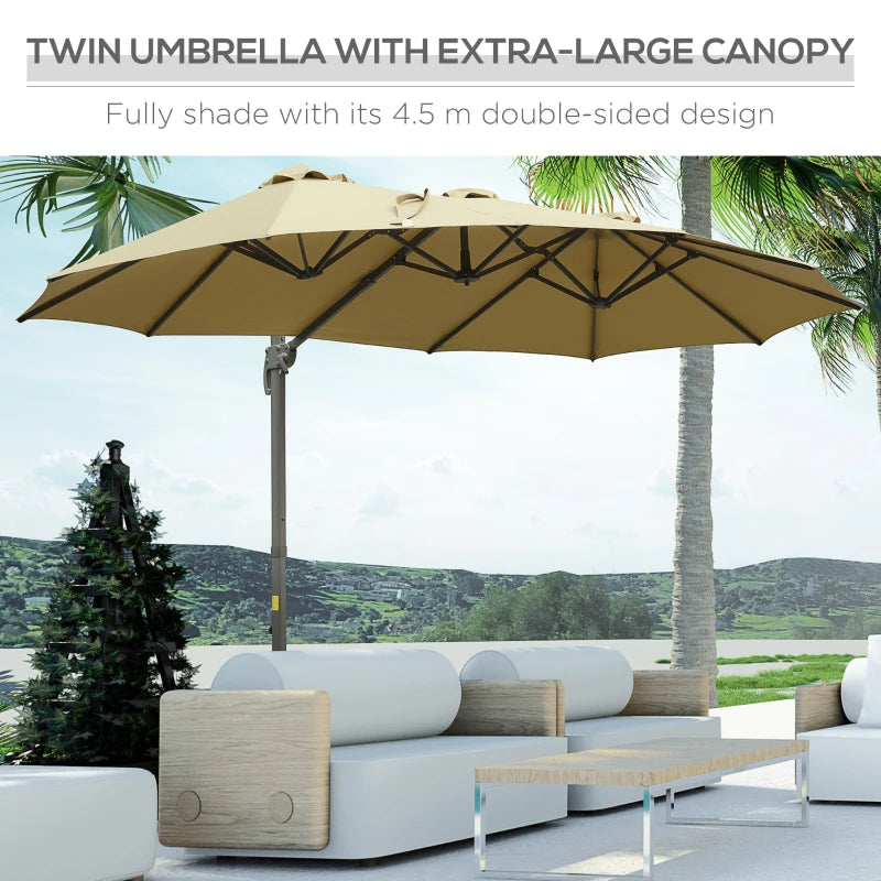 Outsunny 4.5 m Patio Parasol
