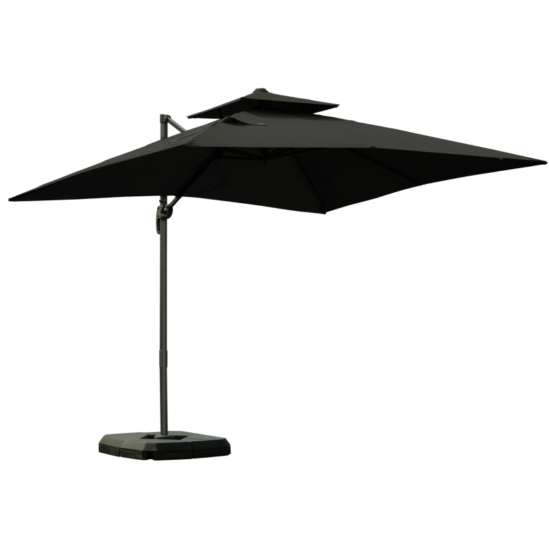 Outsunny Cantilever Parasol 360 Degree Rotation