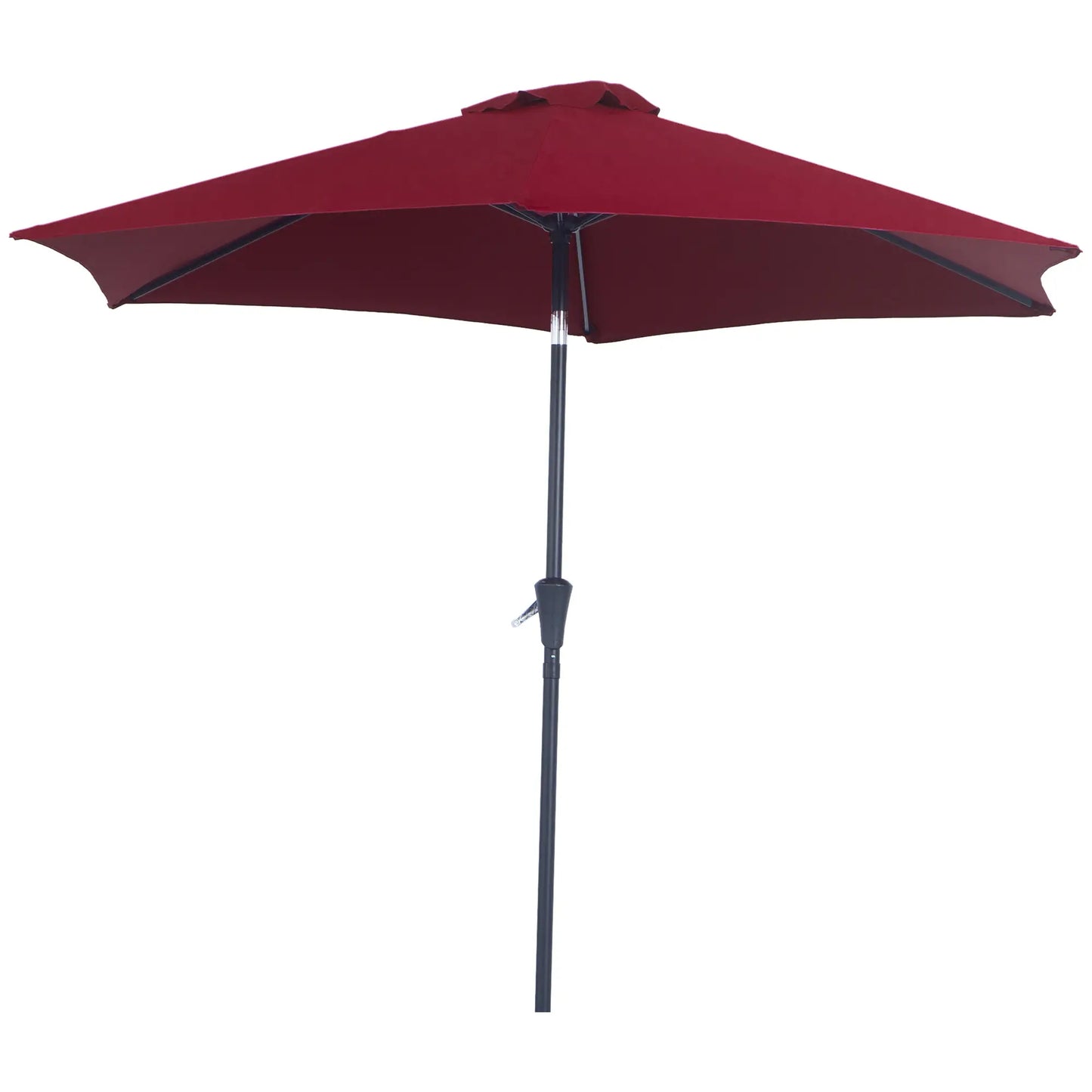 Outsunny 2.6M Garden Parasol Umbrella with Tilt