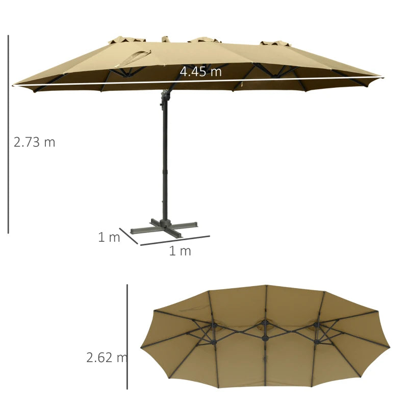 Outsunny 4.5 m Patio Parasol