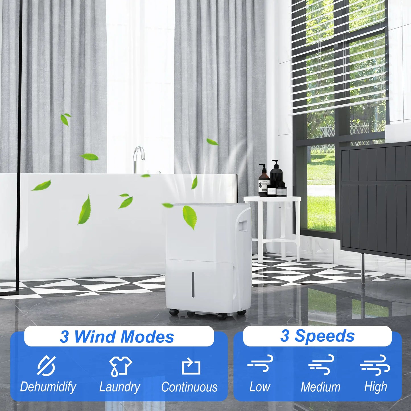 HOMCOM 30L/Day Dehumidifier