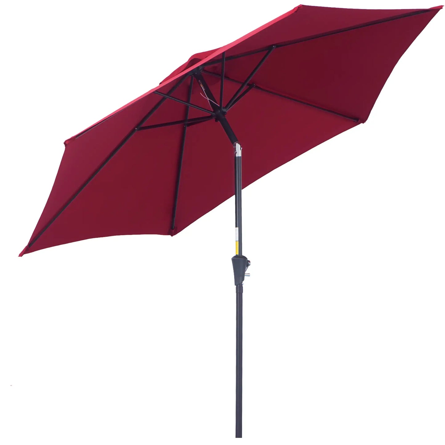 Outsunny 2.6M Garden Parasol Umbrella with Tilt