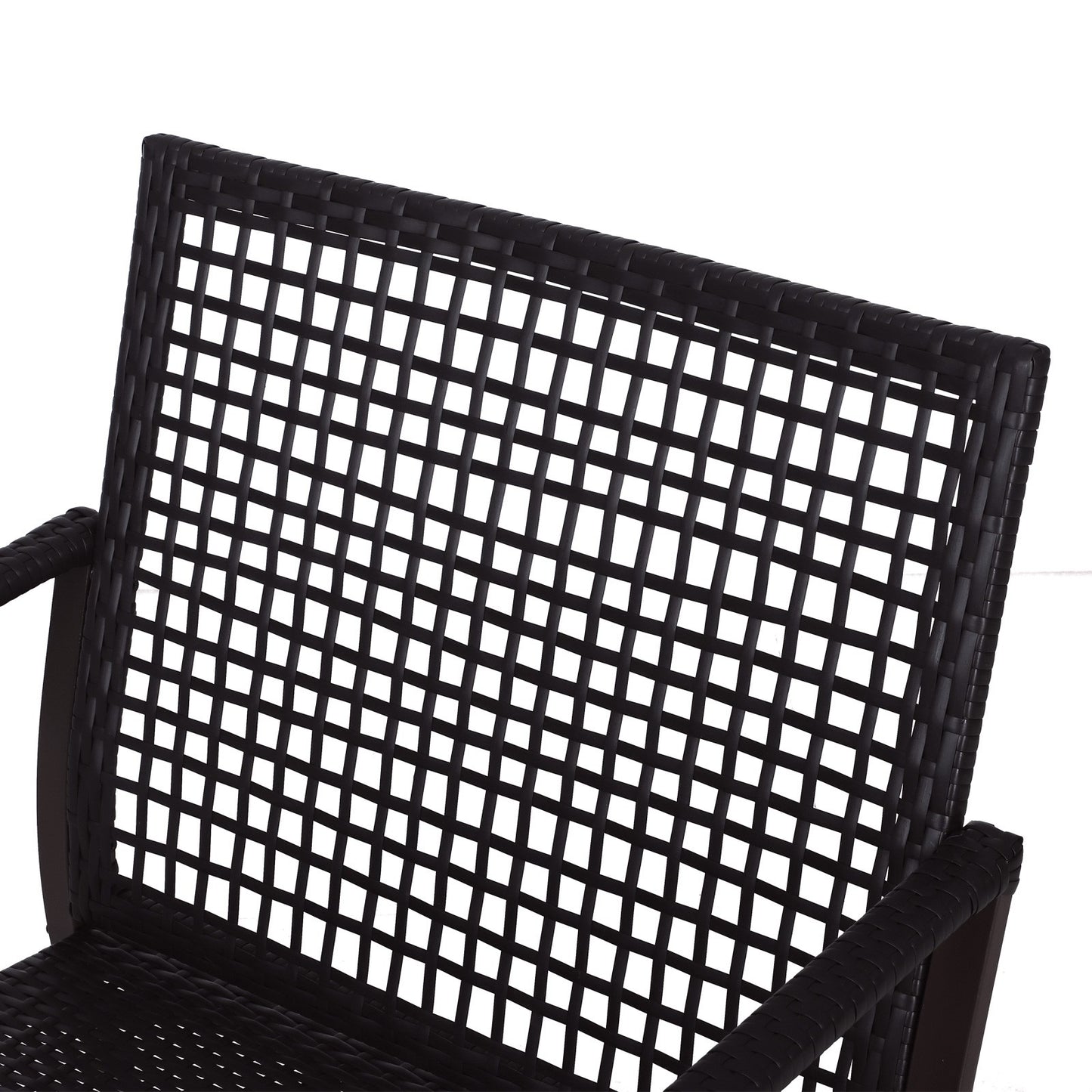 3 Pieces Rocking Chair Bistro Set Furniture Coffee Table Rattan Wicker Brown