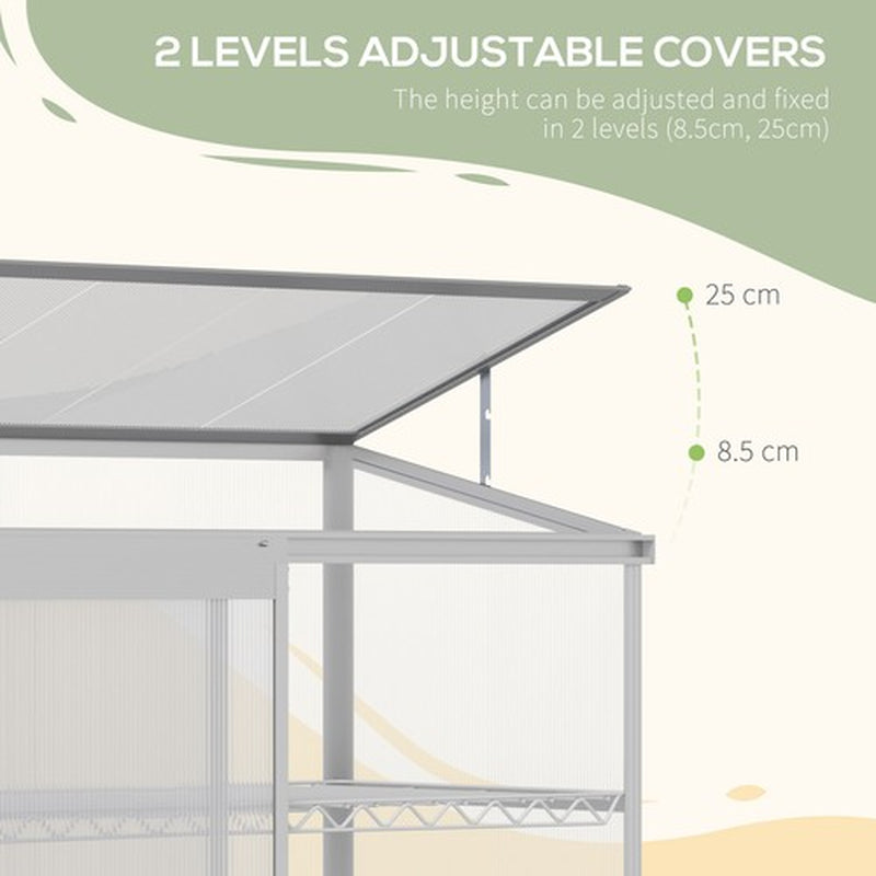 3 Tier Greenhouse Garden Plant Growth Transparent Board 131L X 58W X 140H Cm