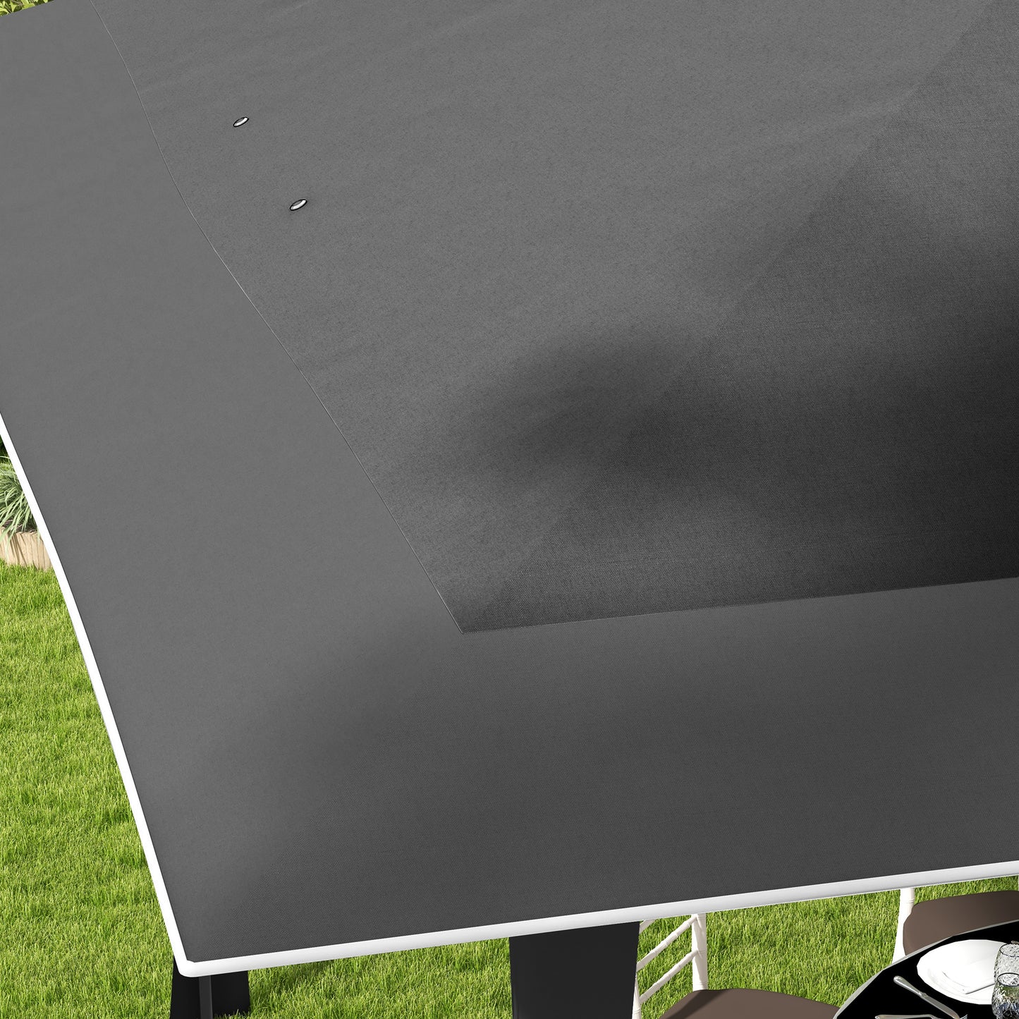 4 X 4M Outdoor Pop up Canopy Tent Gazebo W/ Steel Frame Adjustable Legs and Bag