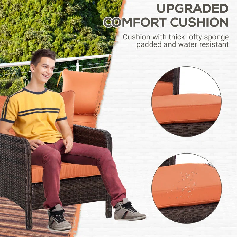 Henriet Rattan Sofa Set