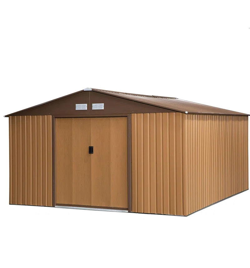 11 Ft. W X 13 Ft. D Metal Garden Shed