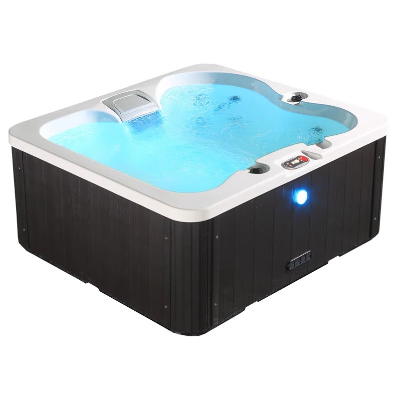 Canadian Spa Manitoba UV Hot Tub 4-Person 14-Jet with Blackout Insulation and UV Light Water Care
