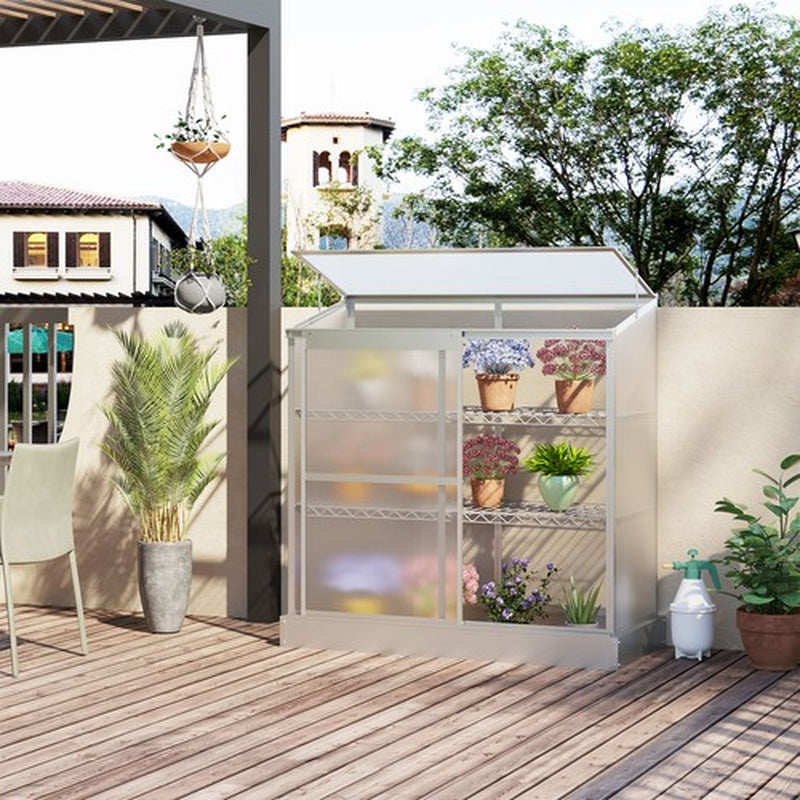3 Tier Greenhouse Garden Plant Growth Transparent Board 131L X 58W X 140H Cm