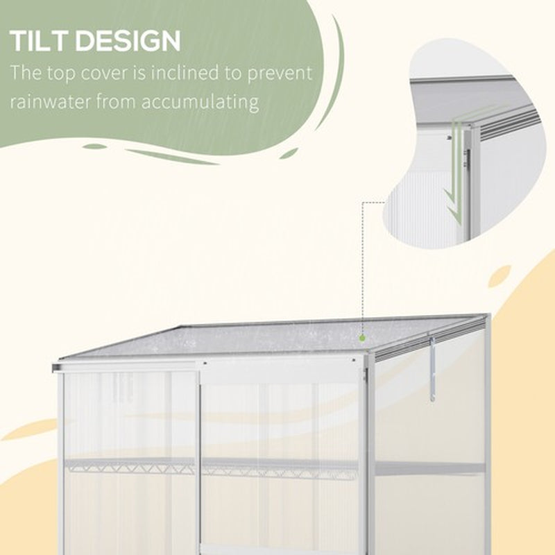 3 Tier Greenhouse Garden Plant Growth Transparent Board 131L X 58W X 140H Cm