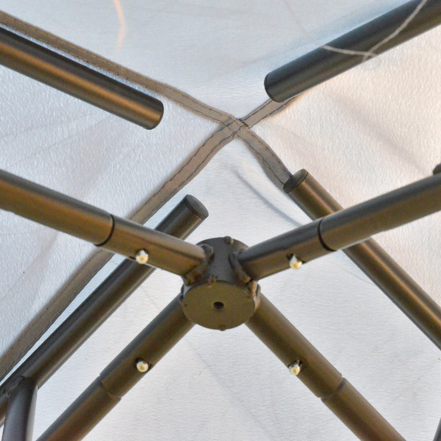 3 X 3(M) Metal Gazebo Outdoor 2-Tier Roof Marquee Party Tent with Netting