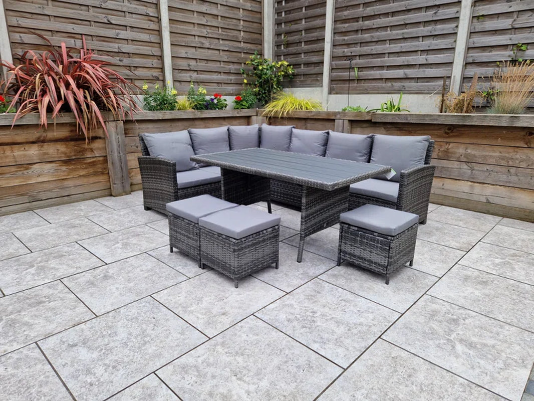 Iraheta 9 Seater Rattan Corner Sofa Set