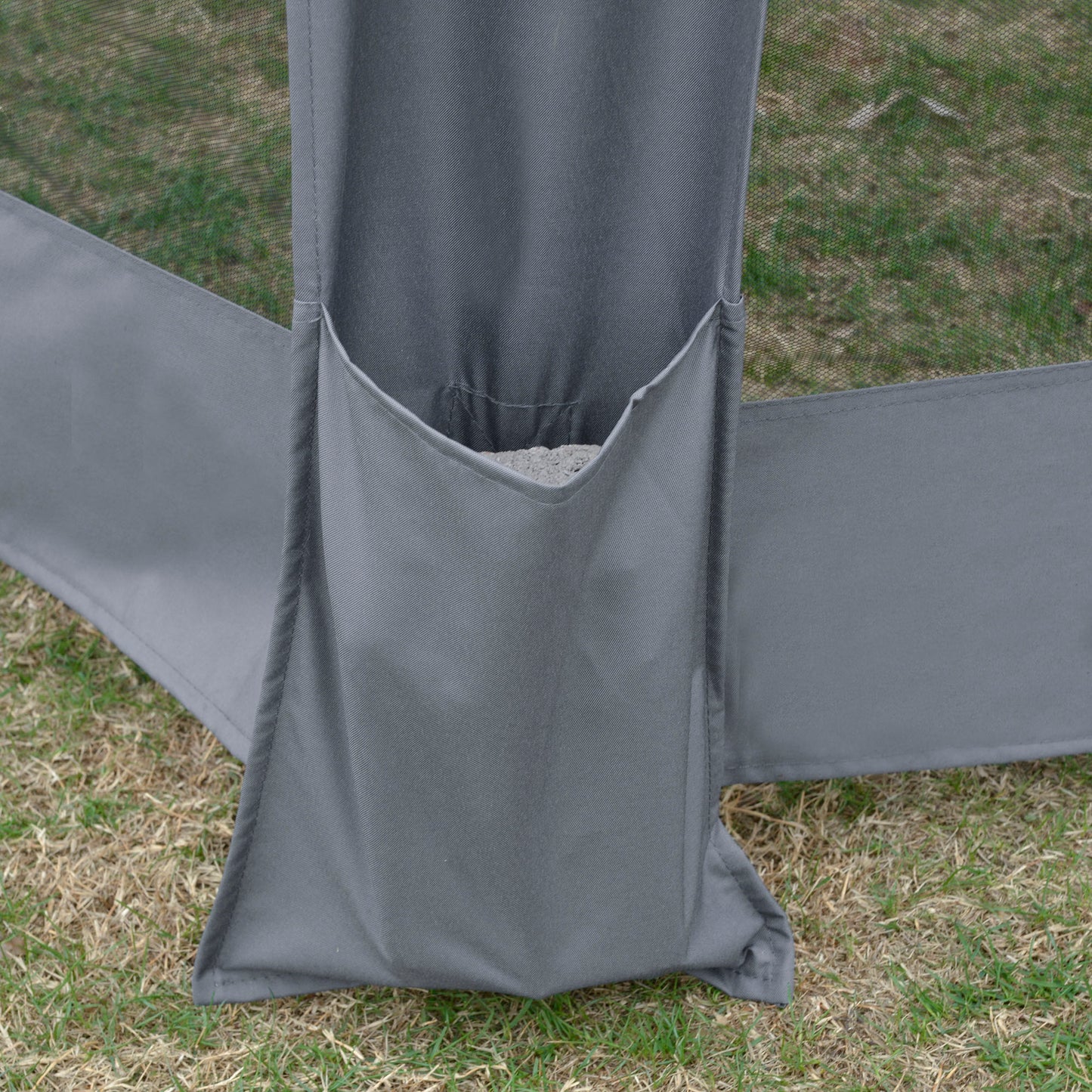 3.2M Outdoor Pop up Gazebo Hexagonal Canopy Tent with Mesh Sidewalls Handy Bag