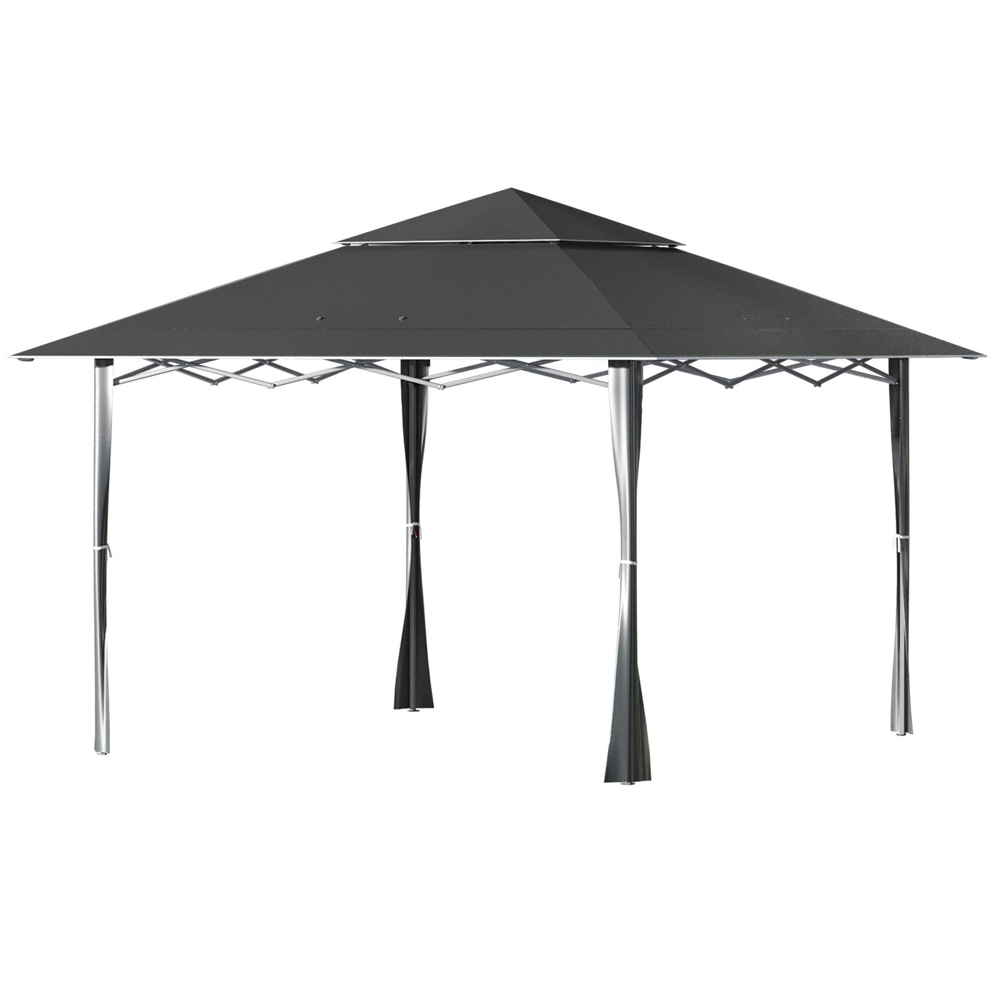 4 X 4M Outdoor Pop up Canopy Tent Gazebo W/ Steel Frame Adjustable Legs and Bag