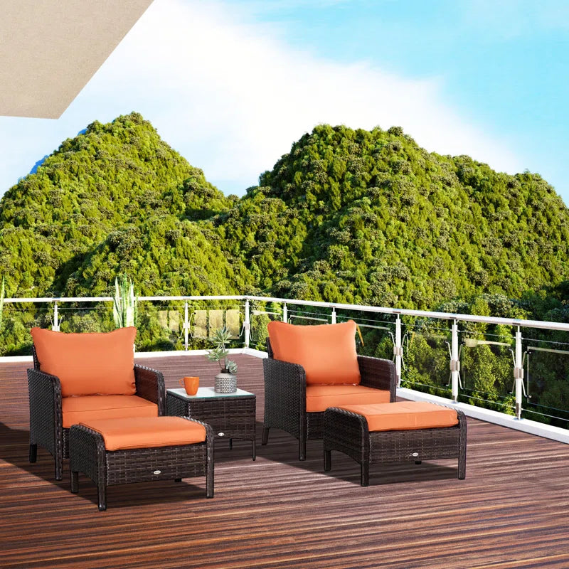Henriet Rattan Sofa Set