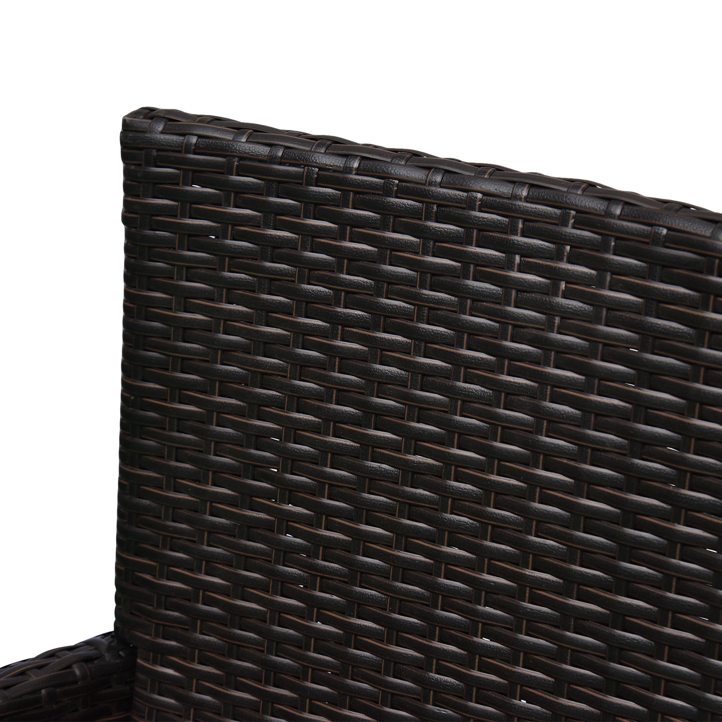 Rattan Chair Patio Sofa Chairs Set Cushioned Outdoor Rattan Furniture Armrests