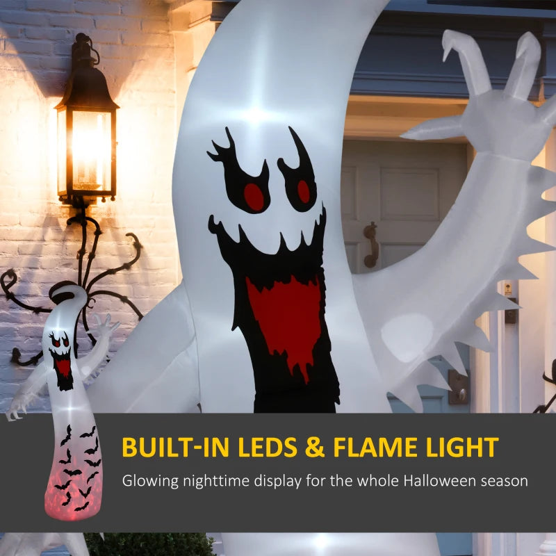 Outsunny 11.8FT Tall Halloween Inflatable Spooky Ghost