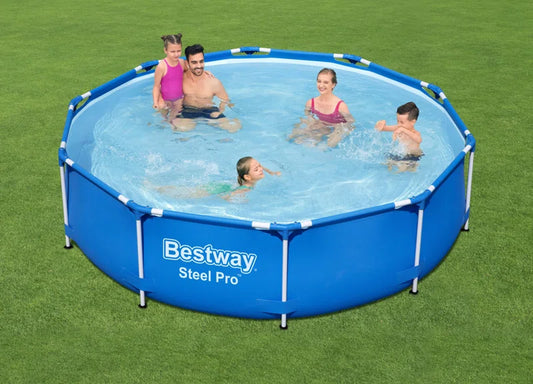 Steel round Frame Set Pool 76Cm H X 305Cm W X 305Cm L