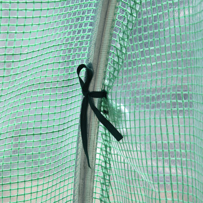 Greenhouse Polytunnel Flower Walk-In Shed Growing Steel Outdoor W/ Zipped Door