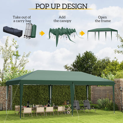 6 X 3M Garden Large Gazebo Canopy Waterproof Outdoor Party Tent Marquee