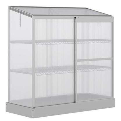 3 Tier Greenhouse Garden Plant Growth Transparent Board 131L X 58W X 140H Cm