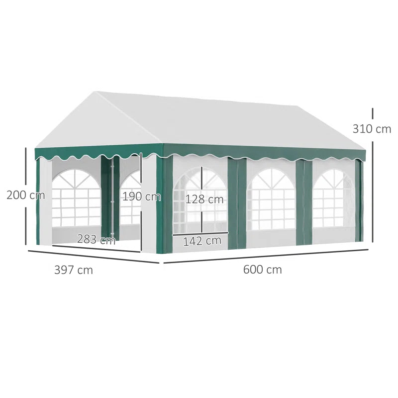 6M W X 3.97M D Steel Party Tent