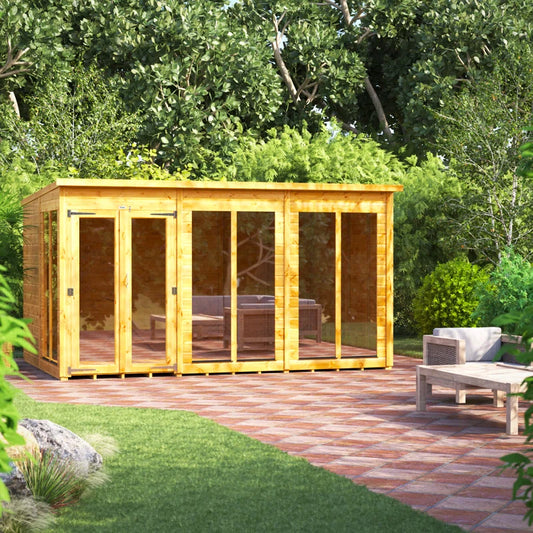 12 X 8Ft Timber Tongue & Groove Pent Summerhouse