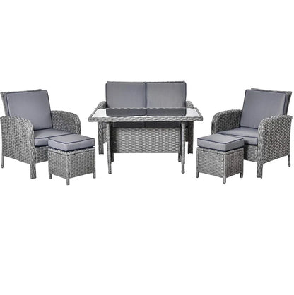 Fifi 6 Seater Rattan Sofa Set