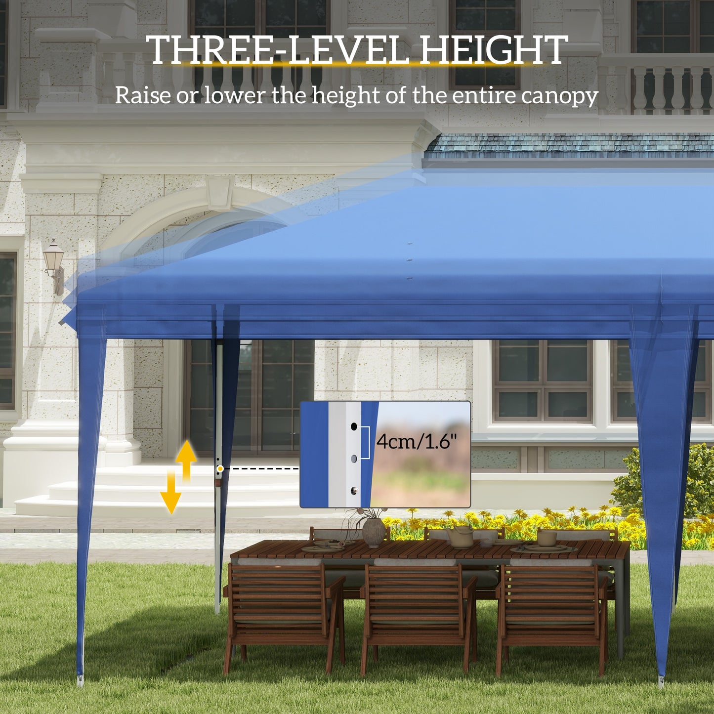 6 X 3M Garden Large Gazebo Canopy Waterproof Outdoor Party Tent Marquee