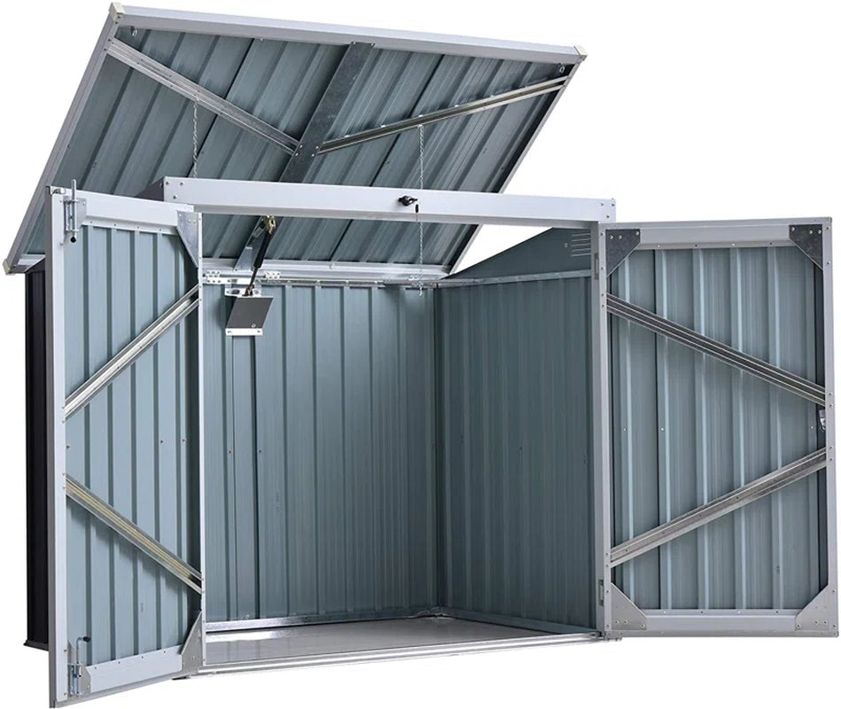 Storage 3 Ft. W X 5 Ft. D Metal Garden Shed