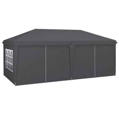 Outsunny 3 X 6M Pop up Gazebo Height Adjustable Party Tent W/ Storage Bag Grey